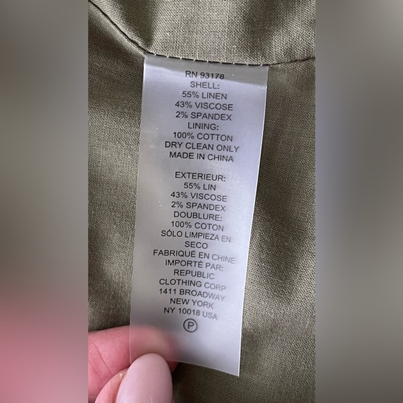 NEW ELIE TAHARI KHAKI BLAZER WOMEN’s - Picture 6 of 12